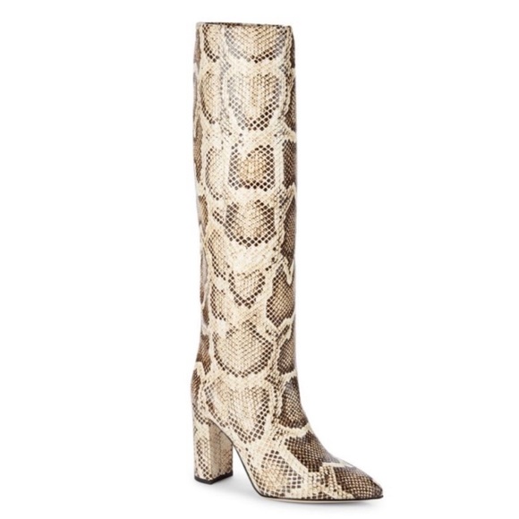 Paris Texas Shoes - PARIS TEXAS SNAKE EMBOSSED BOOTS